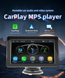 7-Inch Wireless Car Stereo with CarPlay & Android Auto | Touchscreen Multimedia Player with FM Transmitter
