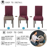 Waterproof PU Leather Chair Covers - Spill-Proof Dining Chair Protectors