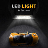 High-Power Portable Air Compressor Pump with Digital Pressure Gauge & LED Light for Car and Home