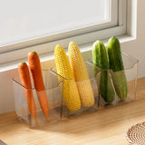 Caja de almacenamiento para puerta lateral de refrigerador: contenedor organizador de huevos y alimentos frescos