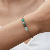 Trendy Unisex Stone Charm Bracelet – Stylish Rope Chain Jewelry