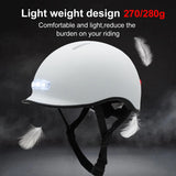 Smart Cycling Helmet with USB Rechargeable Tail Light - Lightweight Bike Helmet for Adults