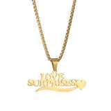 Collar con nombre y corona personalizado: joyas de acero inoxidable personalizadas para hombres y mujeres