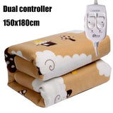 Electric Heated Blanket with Smart Temperature Control – Soft Plush Winter Warming Mat for Bed & Sofa
