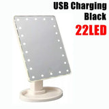 LED Illuminated Makeup Travel Bag with Mirror – Waterproof Cosmetic Organizer & Charging Port