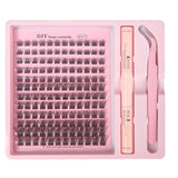 DIY Lash Extension Kit with 200 Natural Cluster Lashes