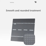 City Road Base Plate for Building Blocks – Compatible with Lego, 25.5cm x 25.5cm, Construction Toy Accessories