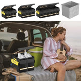 Collapsible Car Trunk Organizer – Large Capacity Storage Box with Reflective Strips