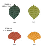 Leaf-Shaped Cat Bed Mat - Double-Sided Cotton Pet Blanket (2 Sizes, Washable)