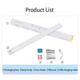 USB Rechargeable Motion Sensor LED Cabinet Light – Dimmable, 3 Color Modes