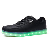 Light-Up Sequin Casual Shoes for Adults – Breathable Lace-Up Sneakers