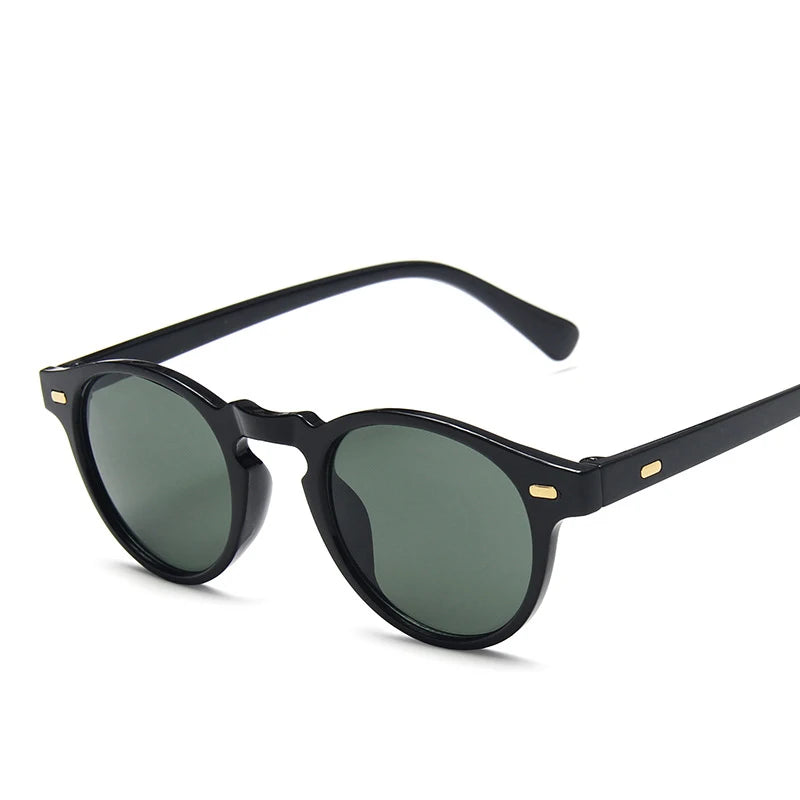 Retro Round Cat Eye Sunglasses – Vintage Style with UV400 Protection for Men & Women