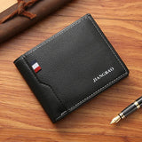 Slim Men’s Bifold Wallet – PU Leather Credit Card Holder & ID Organizer