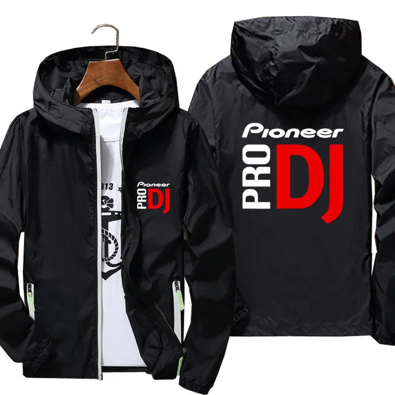 Pioneer Pro DJ Windbreaker Jacket – Reflective Flight Bomber with Sun Protection