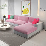 Plush Velvet Sofa Slipcover – Stretch Anti-Slip Cover for Sectional & Loveseats