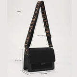 Women's Flap Crossbody Shoulder Bag – Small Trendy TPU Handbag with Wide Strap