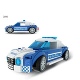 5-in-1 Police & Engineering Vehicle Building Block Set – DIY City Rescue Toys