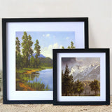 Rustic Square Wood Photo Frame for Wall or Table Display