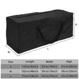 Bolsa de almacenamiento de cojines impermeable de gran capacidad: protección duradera para exteriores