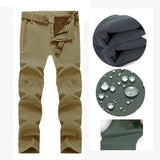 Chaqueta y pantalones tácticos softshell impermeables para hombre para senderismo, acampada y esquí en invierno
