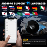 Advanced Bluetooth OBD2 Car Scanner with Full System Diagnostics & HUD Display