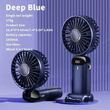 Ventilador de cuello portátil recargable, mini enfriador de aire con carga USB