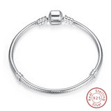 925 Sterling Silver Charm Bracelet for Women – Heart, Star, Moon & More