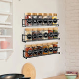 Frascos de vidrio para especias con tapas de bambú: recipientes para condimentos y saleros y pimenteros para organizar la cocina