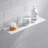 Estante flotante de pared de 30/40/50 cm para sala de estar, baño, cocina, estante colgante blanco y negro para baño