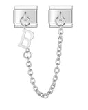 Pulsera unisex de acero inoxidable con dijes de animales: pulsera clásica y moderna con cierre de anilla de resorte