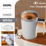 Self-Stirring Smart Coffee Mug with Digital Temperature Display – Portable Automatic Mixing Cup