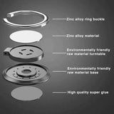 Soporte de anillo para teléfono de metal giratorio de 360°: agarre seguro y soporte para todos los teléfonos inteligentes