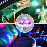 USB Car Ambient LED Light - RGB Music Sync Party Light with Multi-Interface
