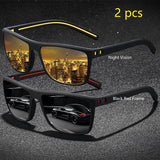 Vintage Check Pattern Polarized Sunglasses – Stylish UV400 Eyewear for Men & Women