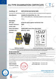 Cut Level 6 Work Gloves – Heavy Duty Impact Protection with Touchscreen Fingertips