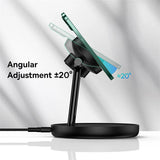 Cargador inalámbrico magnético 3 en 1: soporte de carga rápida de 15 W para iPhone y más