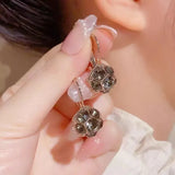 Pendientes de metal geométricos estilo punk: pendientes colgantes de grano irregular vintage para mujer