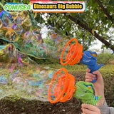 Dinosaur Bubble Gun Toy – 2-in-1 Electric Bubble Blower for Kids Outdoor Play