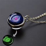 Vintage Round Metal Pendant Necklace – Unisex Fashion Accessory