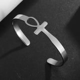 Classic Stainless Steel Charm Bracelet – Unisex Fashion Accessory