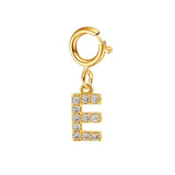 Custom Gold Initial Letter Bracelet for Women - Personalized Name Cuban Chain