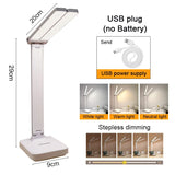 Rechargeable LED Desk Lamp with Touch Control and Adjustable Brightness