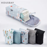 Bolsa organizadora de pañales para bebé, reutilizable, impermeable, bolsa de tela húmeda/seca, bolsa de almacenamiento para pañales de momia para llevar pañales desechables, ropa