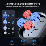 Soporte magnético para teléfono de coche: soporte seguro para rejilla de ventilación con agarre fuerte y rotación de 360° 