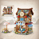 Mini Foldable Lemon Tea Shop Building Blocks Set – Creative City Street Model