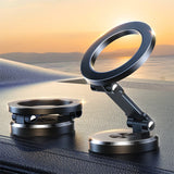 Soporte magnético plegable para teléfono de coche: soporte universal para salpicadero de smartphones
