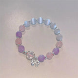 Elegant Crystal Beaded Bracelet – Stylish Opal Gemstone Jewelry for Women