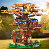 1013-Piece All Seasons Treehouse Building Set – DIY City Creator House Blocks Compatible with LEGO