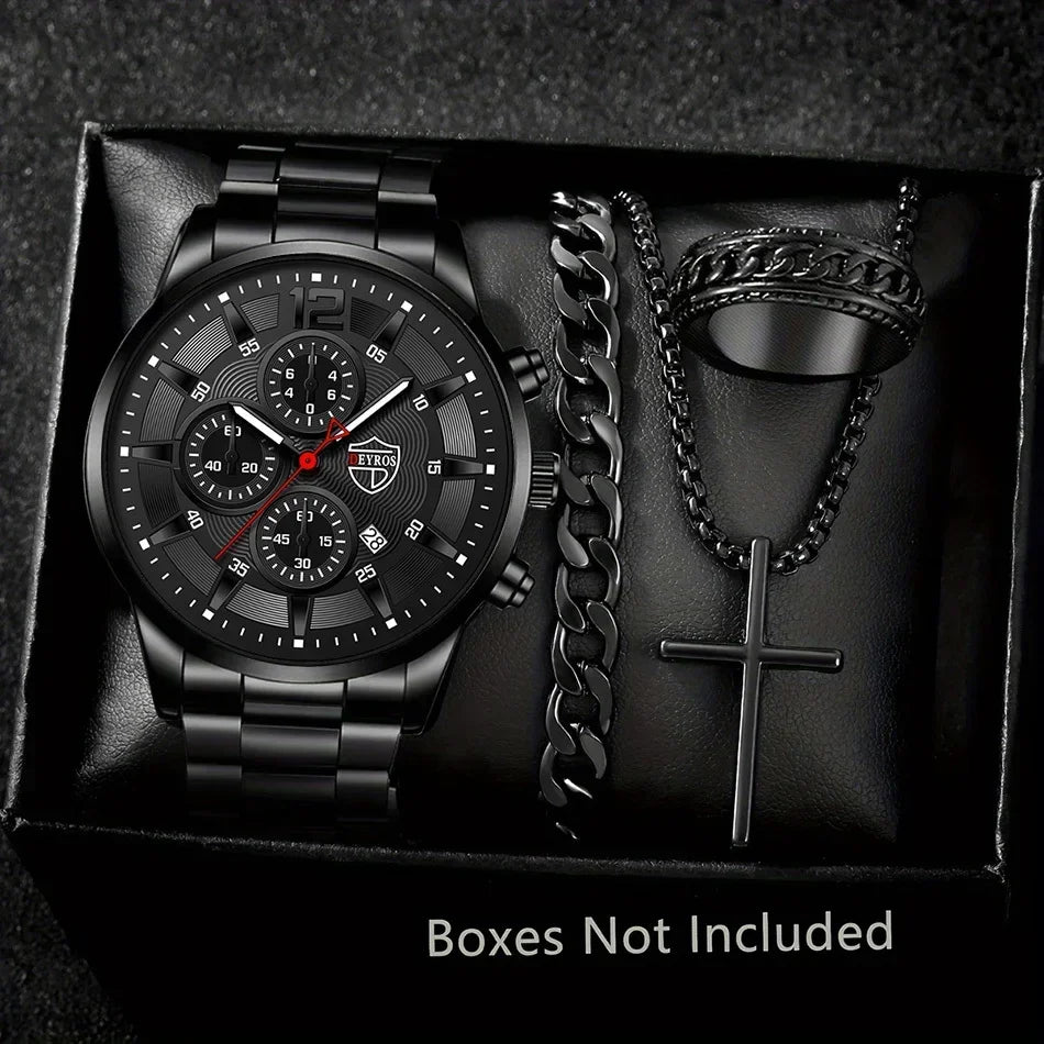 Stylish Alloy Quartz Watch for Men – Fashion & Casual Timepiece