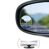 Espejo retrovisor HD ajustable de 360° para puntos ciegos: ajuste universal para una conducción más segura